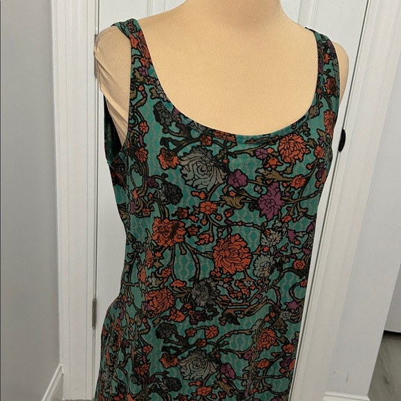 Peruvian Connection Pima Cotton Printed Tank  Maxi Dress - Picture 5 of 8